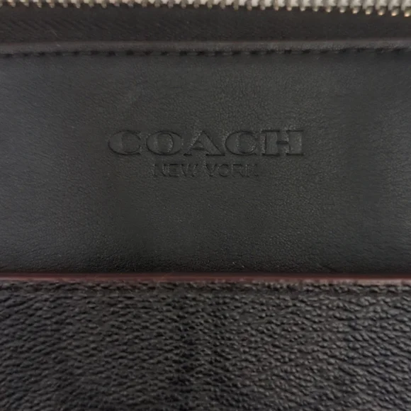 Coach Leather Macbook /Laptop Case